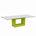 Utomhusbord 200x100 cm Vela av Vondom, i polyetenharts Viadurini