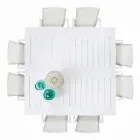 Utdragbart utomhusbord upp till 160 cm i aluminium, Homemotion - Andries Viadurini