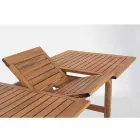 Utdragbart utomhusbord Upp till 160 cm i Acacia Wood - Cloud Viadurini