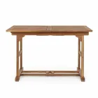 Utdragbart utomhusbord Upp till 160 cm i Acacia Wood - Cloud Viadurini