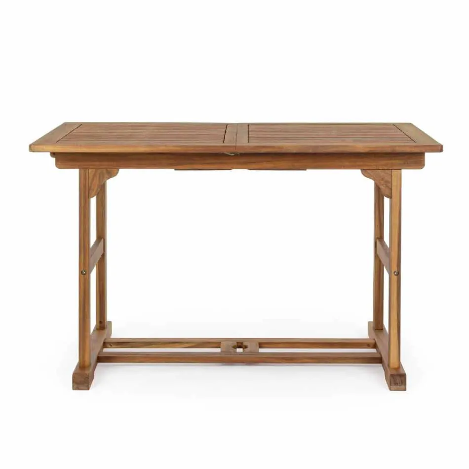 Utdragbart utomhusbord Upp till 160 cm i Acacia Wood - Cloud Viadurini