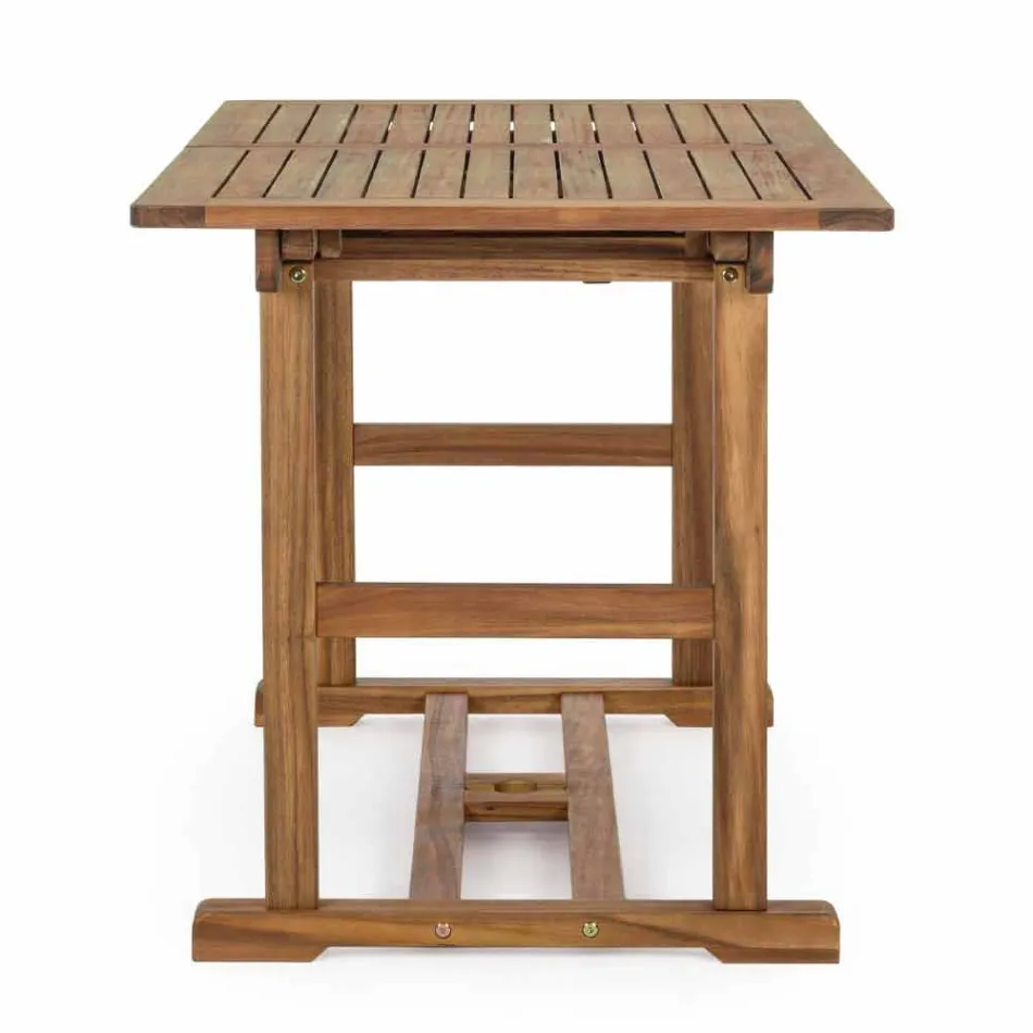 Utdragbart utomhusbord Upp till 160 cm i Acacia Wood - Cloud Viadurini