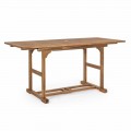 Utdragbart utomhusbord Upp till 160 cm i Acacia Wood - Cloud