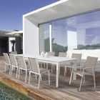 Utdragbart utomhusbord i hemmakänsla i modern design av aluminium - Casper Viadurini