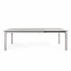 Utdragbart utomhusbord i hemmakänsla i modern design av aluminium - Casper Viadurini