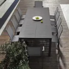 Utdragbart utomhusbord i hemmakänsla i modern design av aluminium - Casper Viadurini