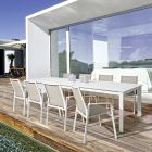 Utdragbart utomhusbord i hemmakänsla i modern design av aluminium - Casper Viadurini