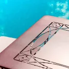 Hantverksbord utomhus i målat järn tillverkat i Italien - Zagato Viadurini