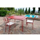 Hantverksbord utomhus i målat järn tillverkat i Italien - Zagato Viadurini