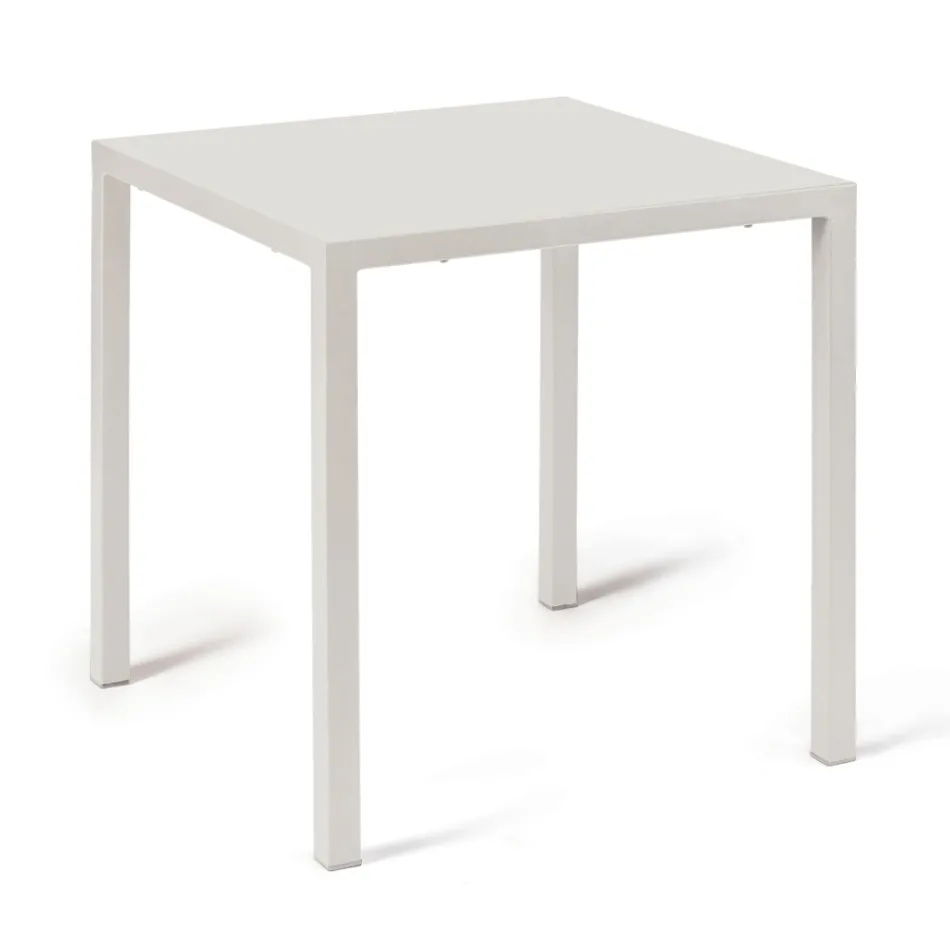 Utomhusbord med galvaniserad stålkonstruktion Tillverkat i Italien - Azul Viadurini