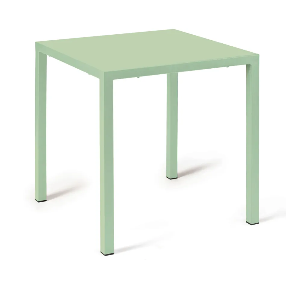 Utomhusbord med galvaniserad stålkonstruktion Tillverkat i Italien - Azul Viadurini