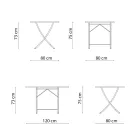 Utomhusbord i galvaniserat stål Tillverkat i Italien - Blair Viadurini