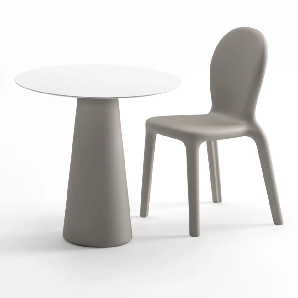 Modernt utomhusbord i Hpl och Matt polyeten Tillverkat i Italien - Forlina Viadurini