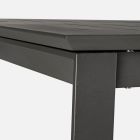 Utdragbart trädgårdsbord till 240 cm i aluminium, Homemotion - Pemberton Viadurini