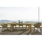 Förlängningsbart trädgårdsbord till 260 cm i trä, 8 platser Homemotion - Gismondo Viadurini