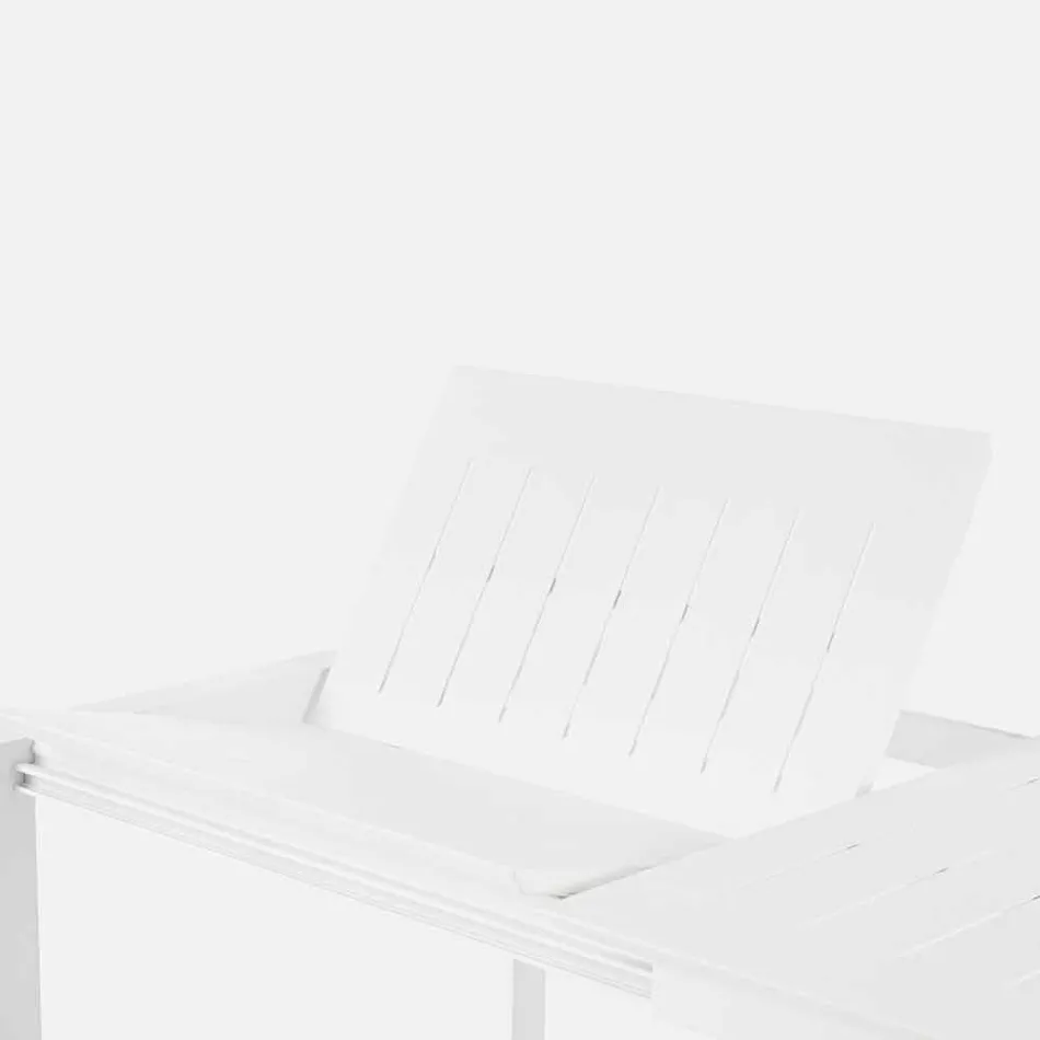 Utdragbart trädgårdsbord Upp till 240 cm i Aluminium Homemotion - Pemberton Viadurini