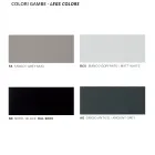 Trädgårdsbordsunderrede i galvaniserat stål med HPL-skiva Tillverkad i Italien - Brienne Viadurini