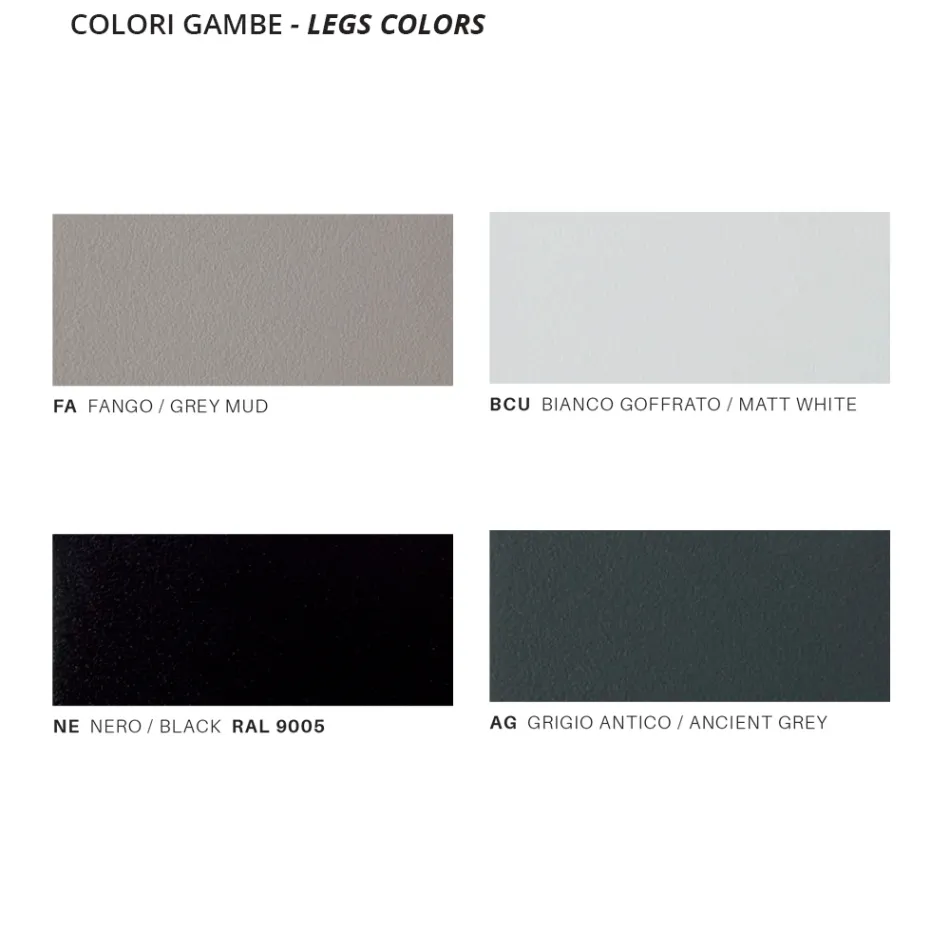 Trädgårdsbordsunderrede i galvaniserat stål med HPL-skiva Tillverkad i Italien - Brienne Viadurini