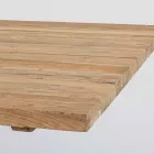 Trädgårdsbord med topp i teakträ av Homemotion - Cowen Design Viadurini