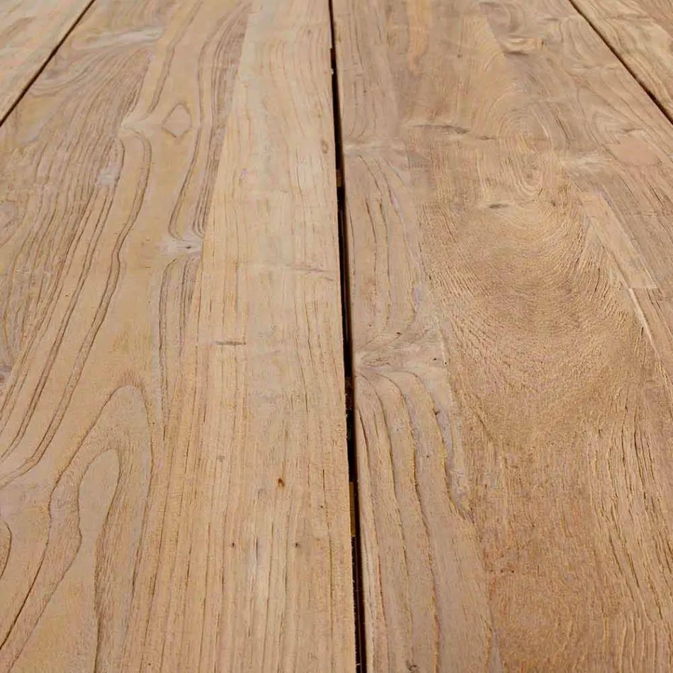 Trädgårdsbord med topp i teakträ av Homemotion - Cowen Design Viadurini