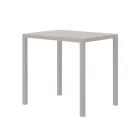 Trädgårdsbord i rektangulärt galvaniserat stål tillverkat i Italien - Azul Viadurini