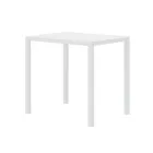 Trädgårdsbord i rektangulärt galvaniserat stål tillverkat i Italien - Azul Viadurini