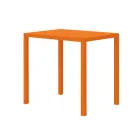 Trädgårdsbord i rektangulärt galvaniserat stål tillverkat i Italien - Azul Viadurini