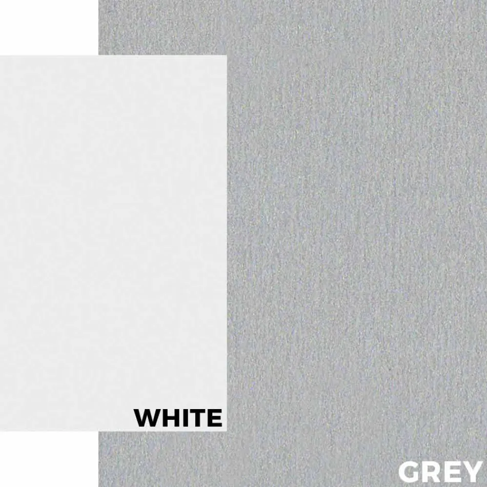 Trädgårdsbord i vit aluminium och laminat modern design - Oceania2 Viadurini