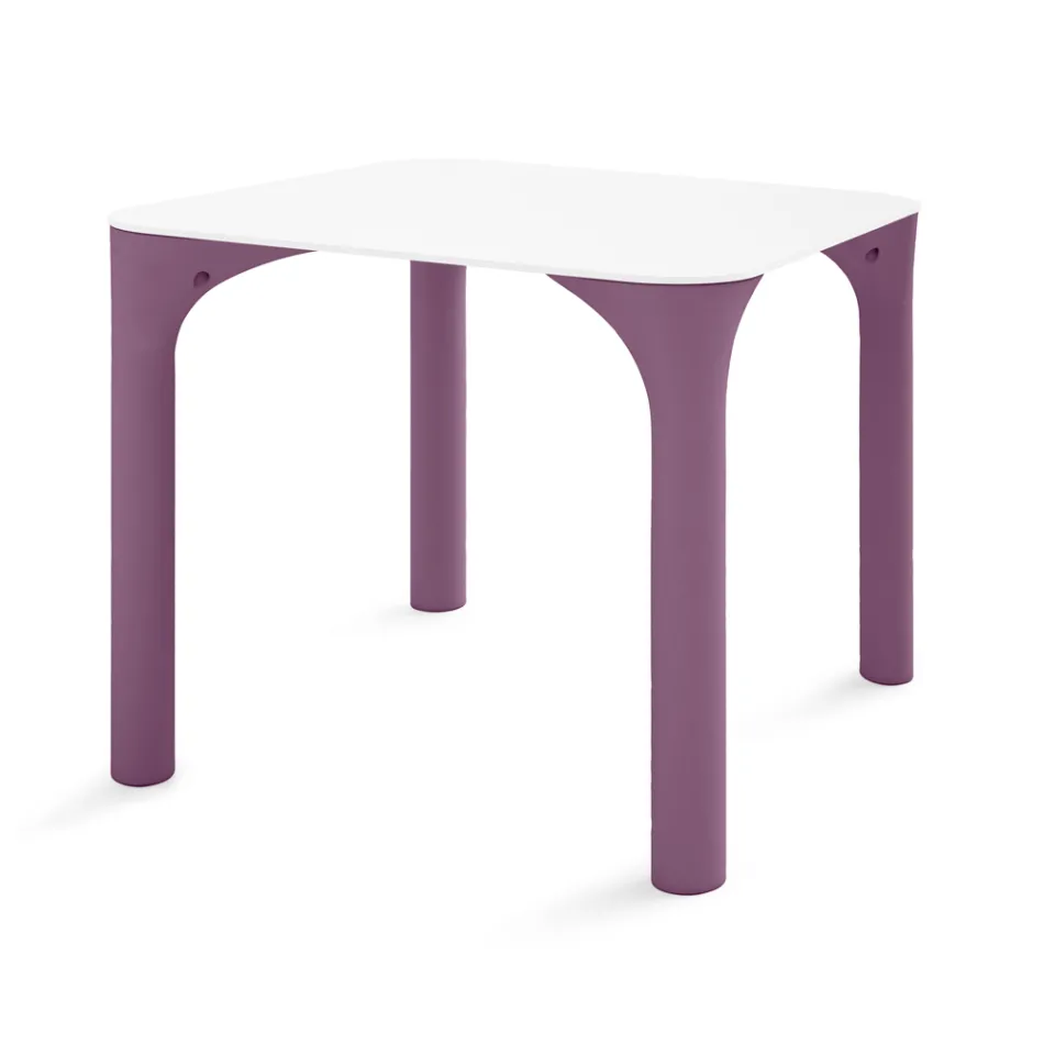 Trädgårdsbord i Hpl med polyetenben Tillverkat i Italien - Glen Viadurini