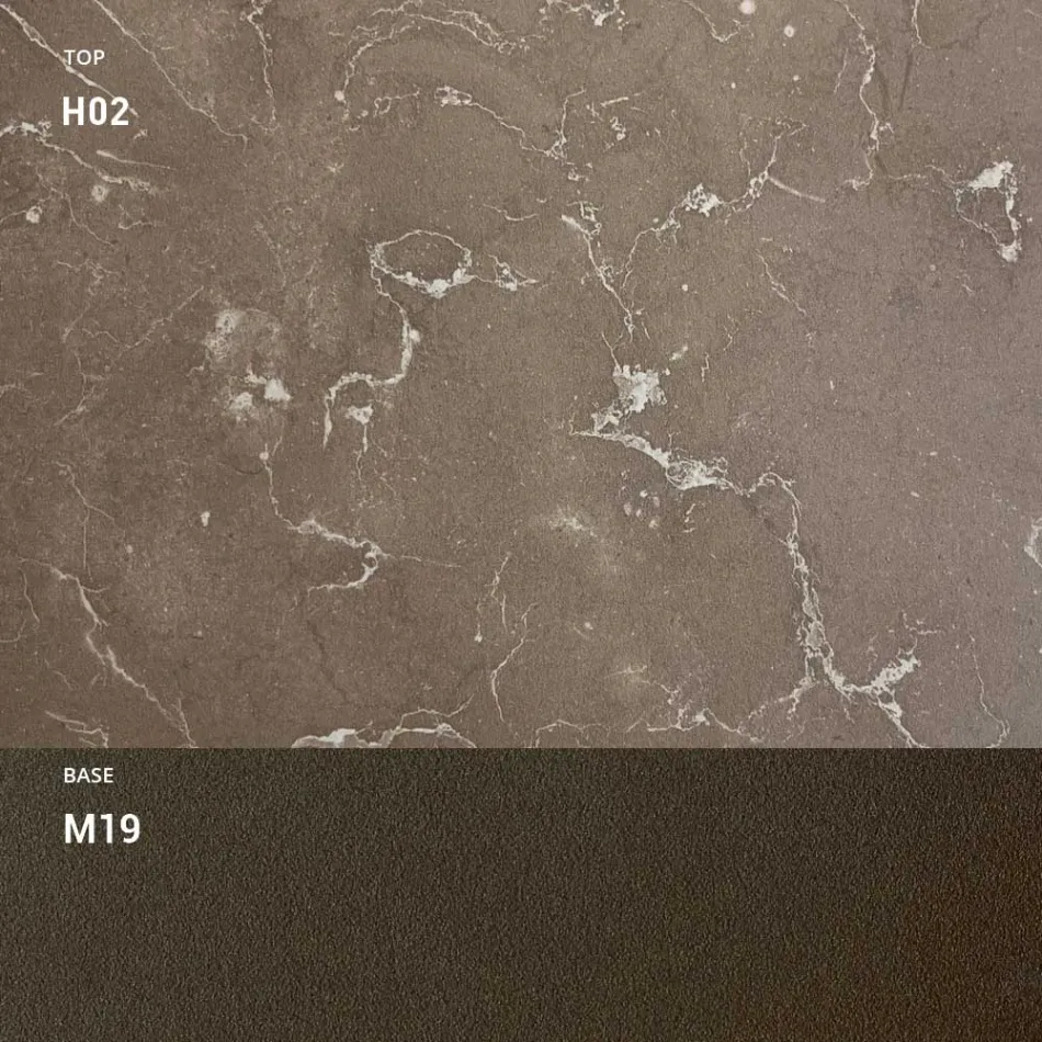 HPL Trädgårdsbord med aluminiumstruktur Tillverkat i Italien - Carl Viadurini