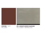 Trädgårdsbord färgad Hpl Top Made in Italy - Emma av Varaschin Viadurini