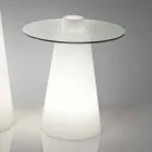 Ljus inomhus bordslidspik (H80) polyetenglas tillverkad i Italien Viadurini