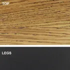 Fatformat matbord med fanerad skiva Tillverkat i Italien - Settimmio Viadurini