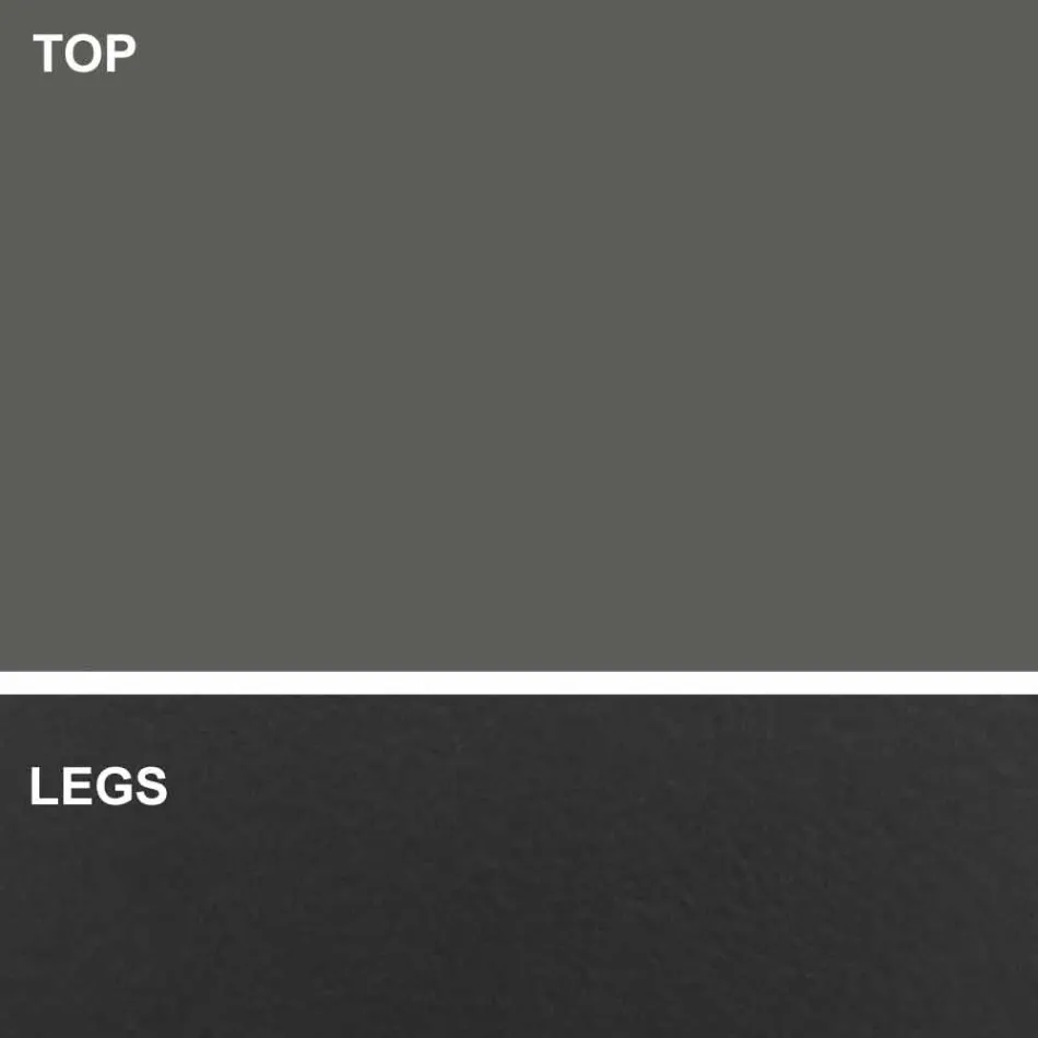 Lyxigt Made in Italy Fatformat matbord i Fenix och stål - Settimmio Viadurini