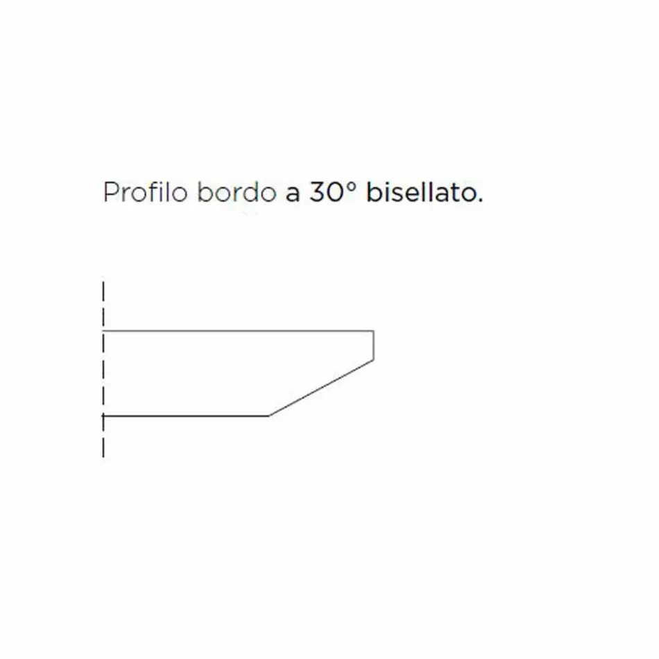 Lyxigt Made in Italy Fatformat matbord i Fenix och stål - Settimmio Viadurini