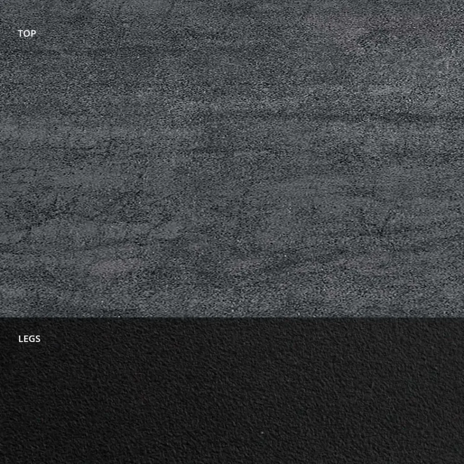 Fatformat matbord i hypermarmor Tillverkat i Italien - Ezzellino Viadurini