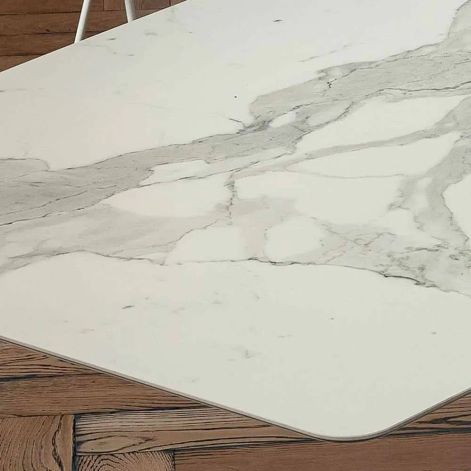 Fatmatbord i laminat och syntetiskt marmor tillverkat i Italien - Brontolo Viadurini