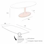 Fatmatbord i laminat och syntetiskt marmor tillverkat i Italien - Brontolo Viadurini