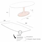 Fatmatbord i laminat och syntetiskt marmor tillverkat i Italien - Brontolo Viadurini