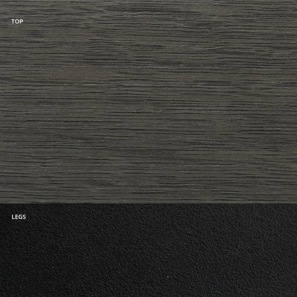 Fatformat matbord i träeffektlaminat Made in Italy - Cave Viadurini