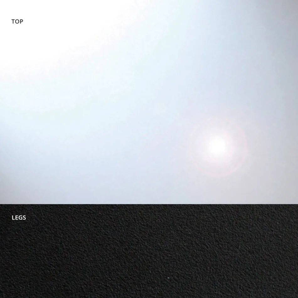 Fatformat matbord i glas och stål Tillverkat i Italien - Grotta Viadurini