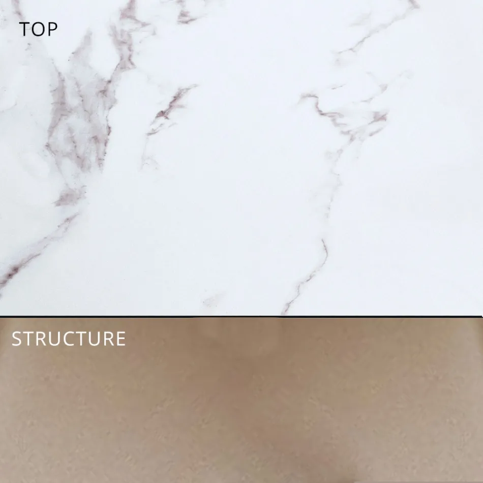 Utdragbart utematsbord 318 cm i aluminium och stengods - Filomena Viadurini