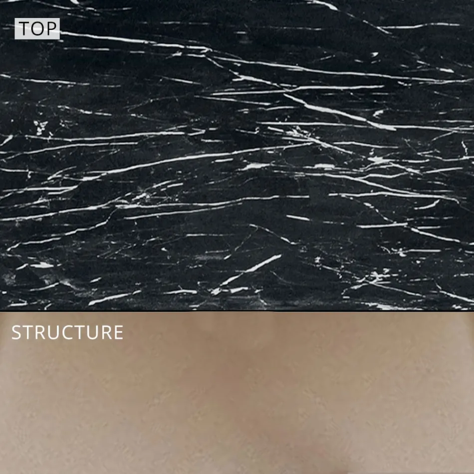 Utdragbart utematbord 318 cm i aluminium och stengods - Filomena Viadurini