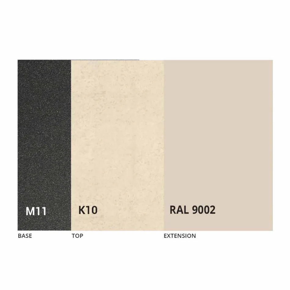 Utdragbart matbord till 180 cm i keramik Made in Italy - Pitagora Viadurini