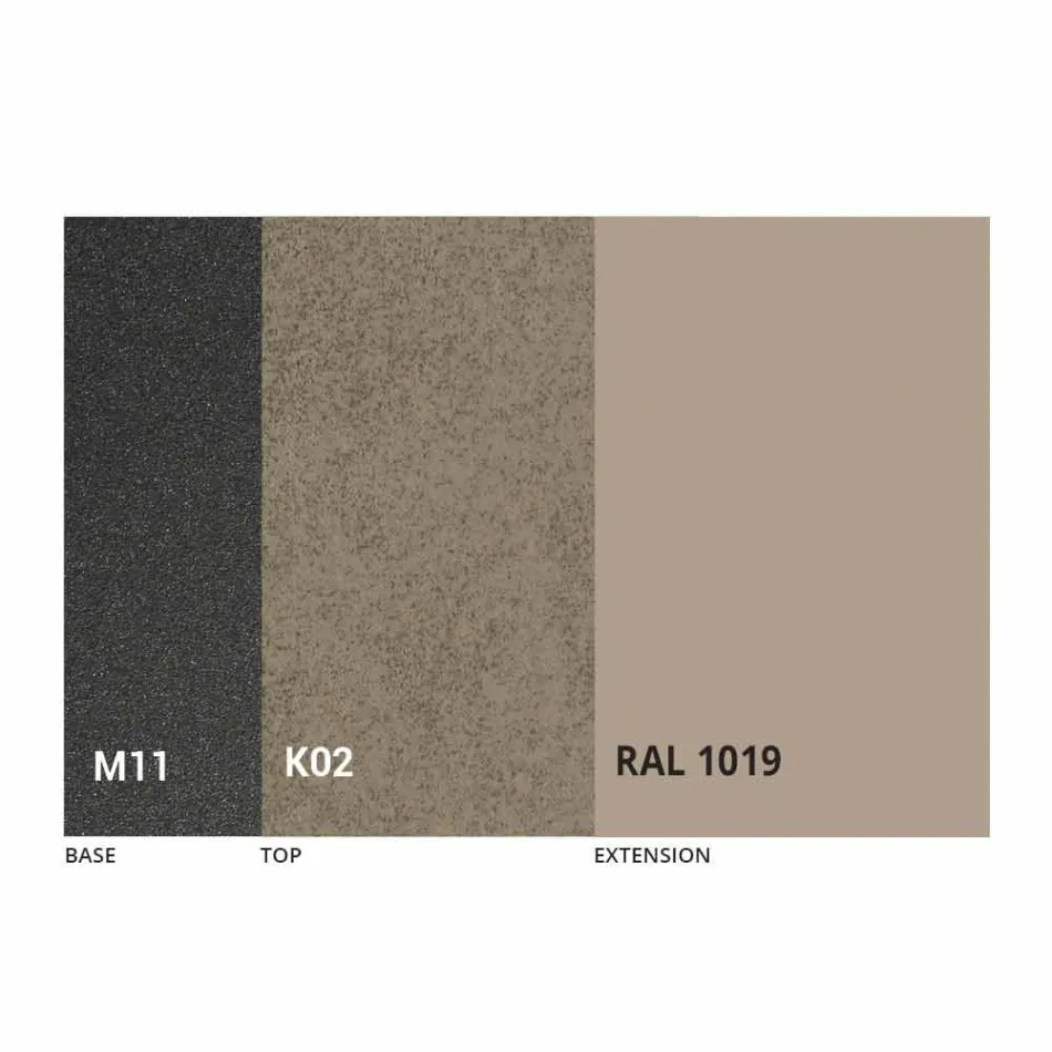 Utdragbart matbord till 180 cm i keramik Made in Italy - Pitagora Viadurini