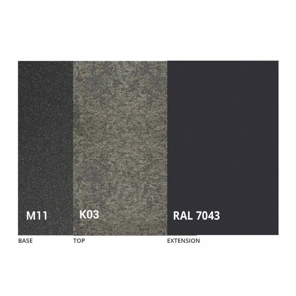 Utdragbart matbord till 180 cm i keramik Made in Italy - Pitagora Viadurini