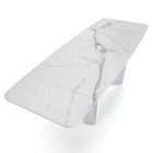 Matbord Utdragbart till 240 cm i Marble Effect Ceramic - Poseidon Viadurini
