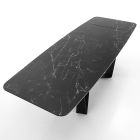 Matbord Utdragbart till 240 cm i Marble Effect Ceramic - Poseidone Viadurini