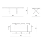 Matbord Utdragbart till 260 cm Modern Betongeffekt - Lenova Viadurini