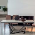 Matbord Utdragbart till 290 cm i metall och keramikskiva - Ricolo
